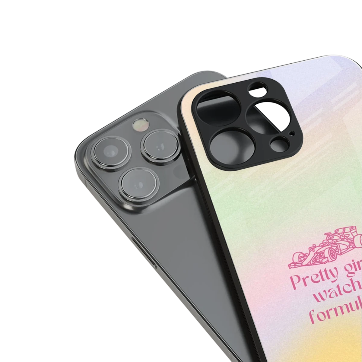 Race Chic stylish phone case for iphone 13 | glossy glass and slim fit