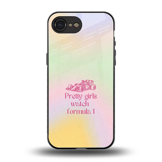 Race Chic back phone cover | glass case for iphone 16e