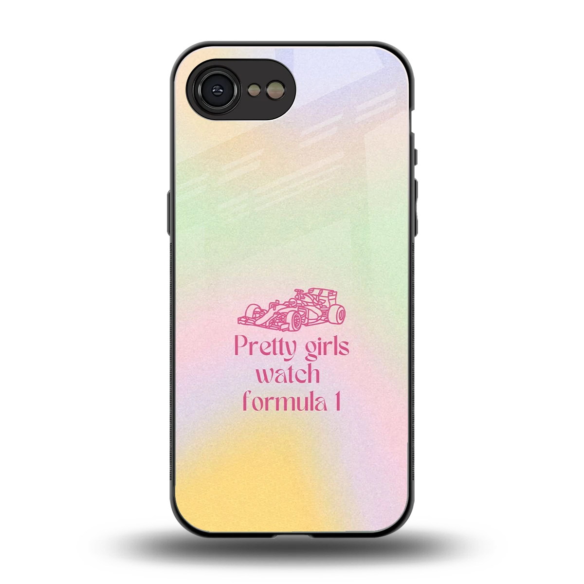 Race Chic back phone cover | glass case for iphone 17e