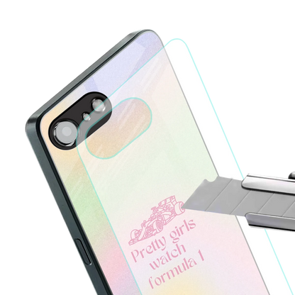 Race Chic stylish phone case for iphone 16e | glossy glass and slim fit
