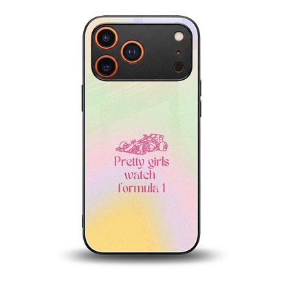 Race Chic back phone cover | glass case for iphone 17 pro