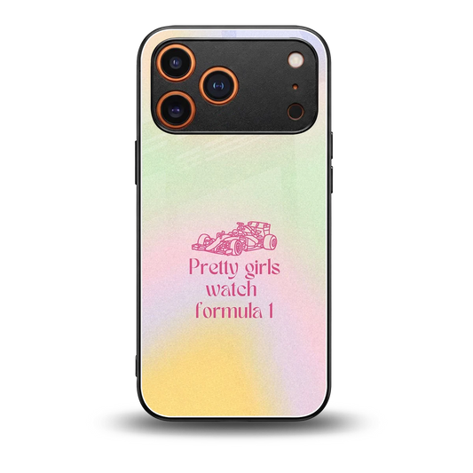 Race Chic back phone cover | glass case for iphone 17 pro