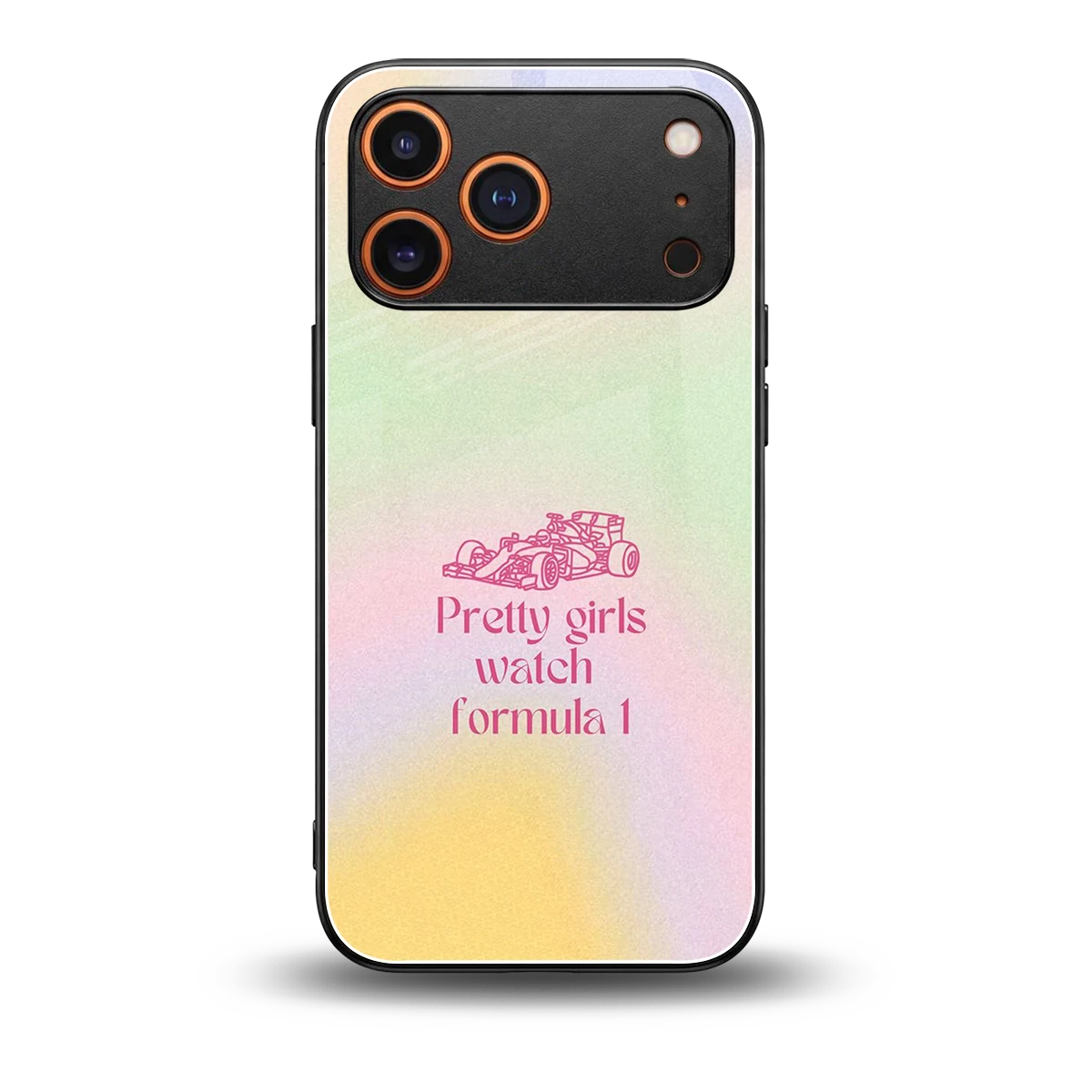 Race Chic back phone cover | glass case for iphone 17 pro max