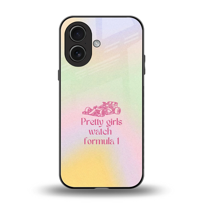 Race Chic back phone cover | glass case for iphone 17