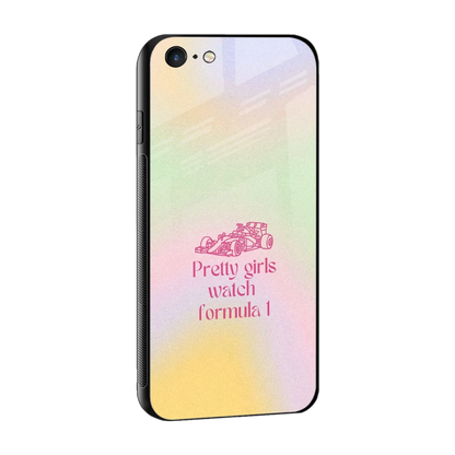 Race Chic sleek iphone 6s plus cover with tempered glass back and TPU edges