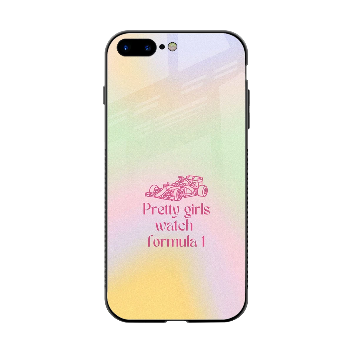 Race Chic back phone cover | glass case for iphone 7 plus