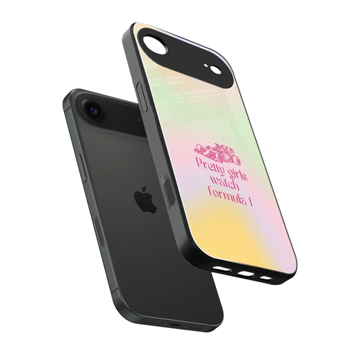 Race Chic sleek iphone air cover with tempered glass back and TPU edges