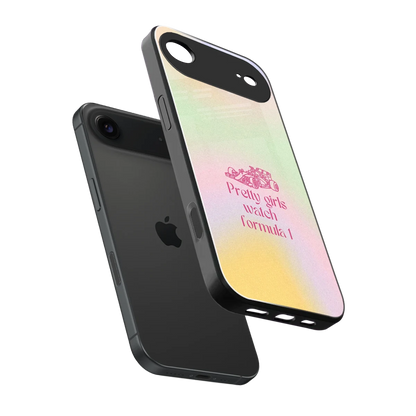 Race Chic sleek iphone air cover with tempered glass back and TPU edges