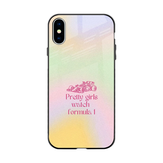 Race Chic back phone cover | glass case for iphone xs