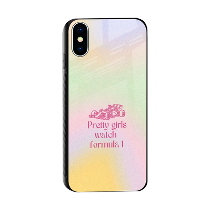 Race Chic sleek iphone x cover with tempered glass back and TPU edges
