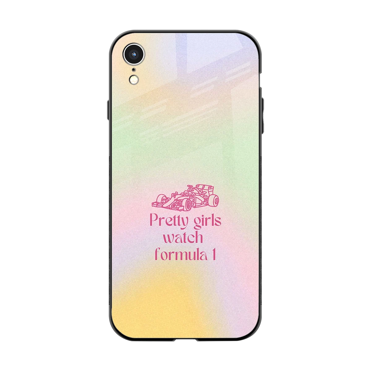 Race Chic back phone cover | glass case for iphone xr