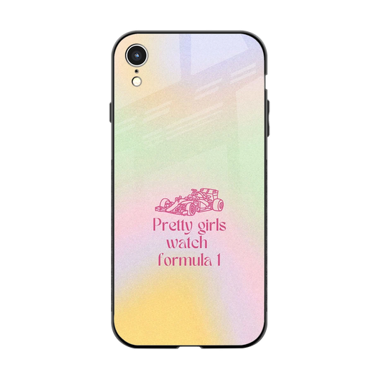 Race Chic back phone cover | glass case for iphone xr