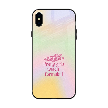 Race Chic back phone cover | glass case for iphone xs max