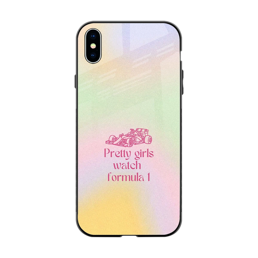 Race Chic back phone cover | glass case for iphone xs max