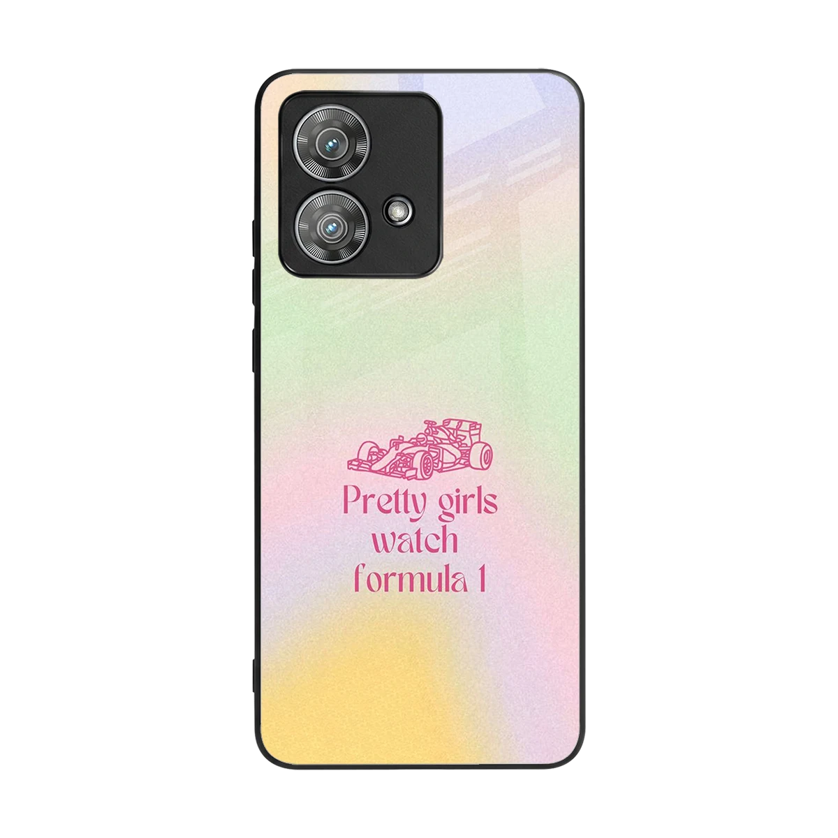 Race Chic back phone cover | glass case for motorola edge 40 neo 5g