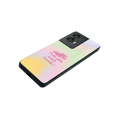 Race Chic stylish phone case for motorola edge 50 fusion | glossy glass and slim fit