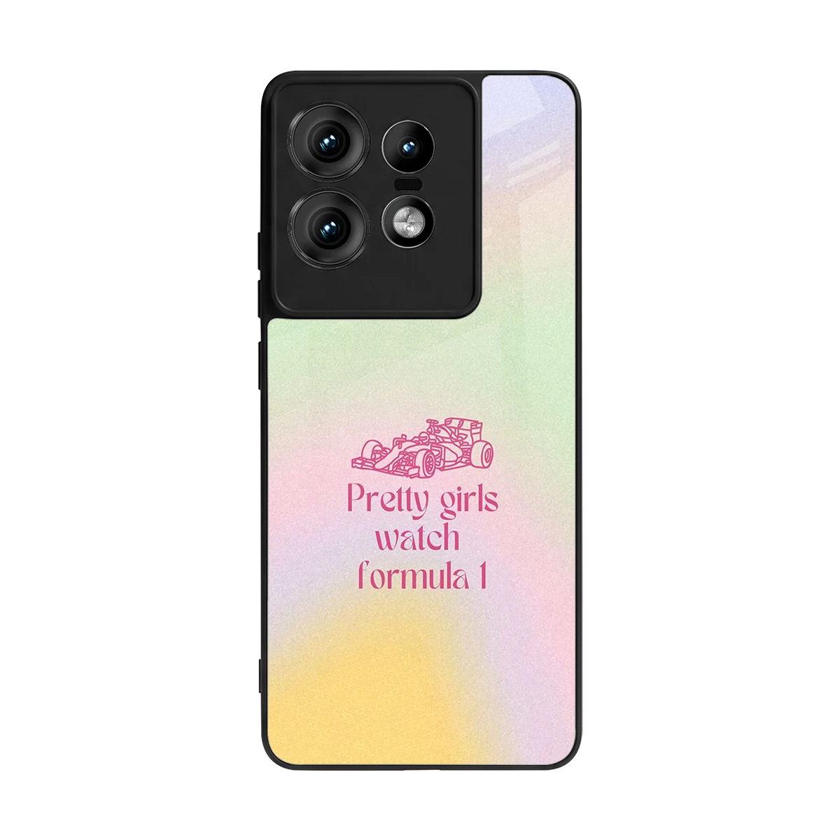 Race Chic back phone cover | glass case for motorola edge 50 pro