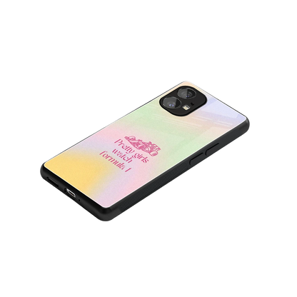 Race Chic stylish phone case for nothing phone 1 | glossy glass and slim fit