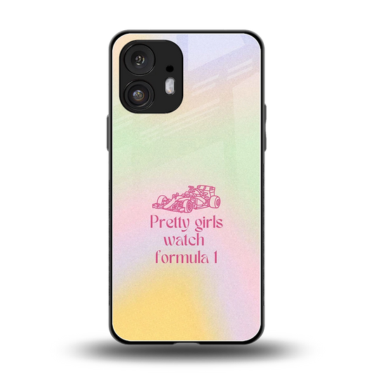 Race Chic back phone cover | glass case for nothing phone 2