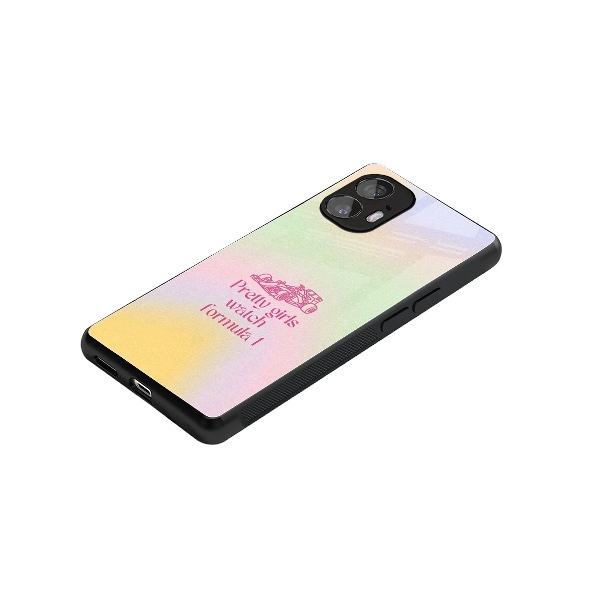 Race Chic stylish phone case for nothing phone 2 | glossy glass and slim fit