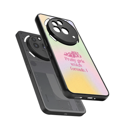 Race Chic sleek nothing phone 3a pro cover with tempered glass back and TPU edges