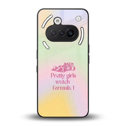 Race Chic back phone cover | glass case for nothing phone 3a