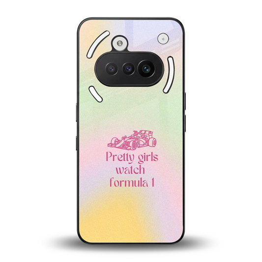 Race Chic back phone cover | glass case for nothing phone 3a