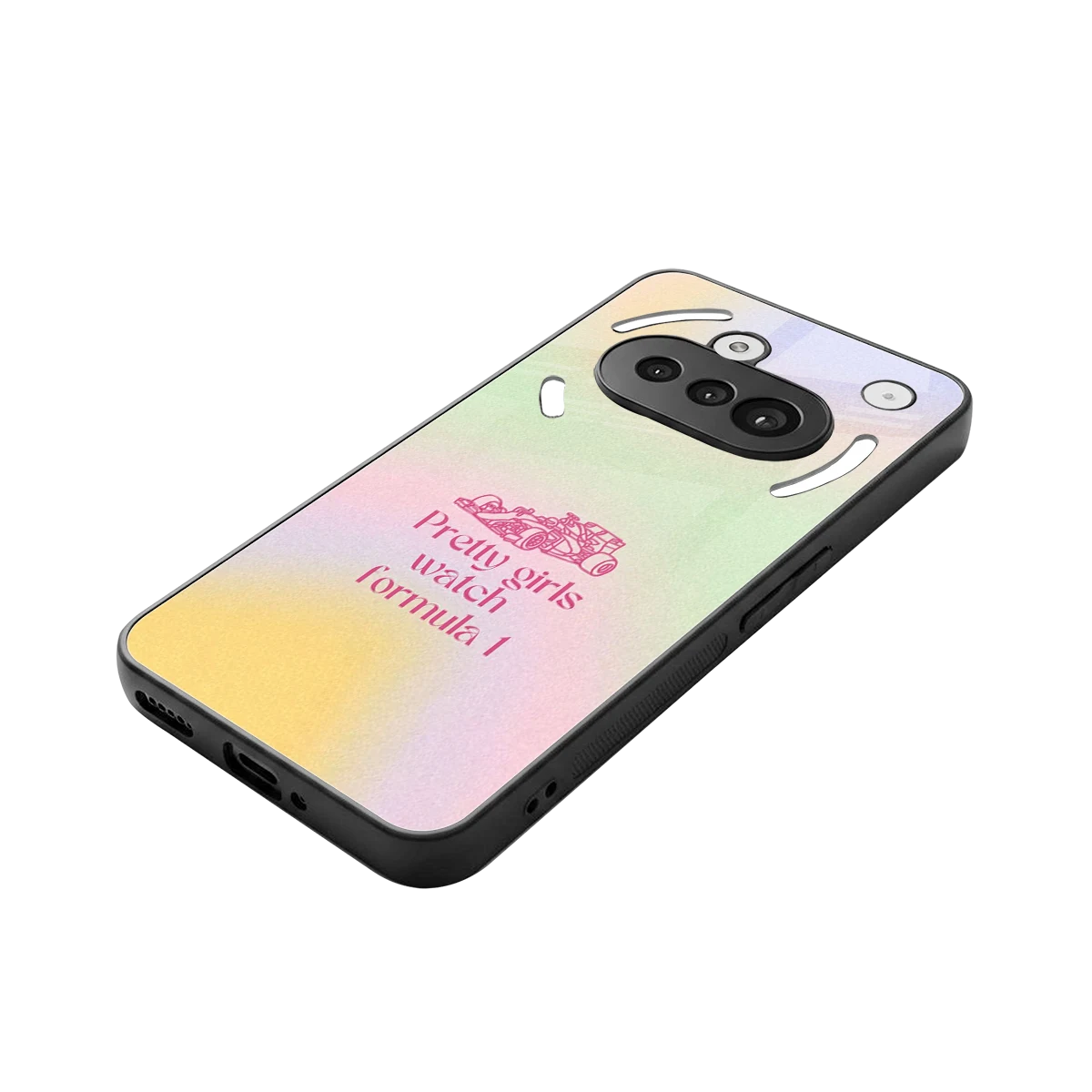 Race Chic stylish phone case for nothing phone 3a | glossy glass and slim fit