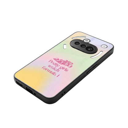 Race Chic stylish phone case for nothing phone 3a | glossy glass and slim fit