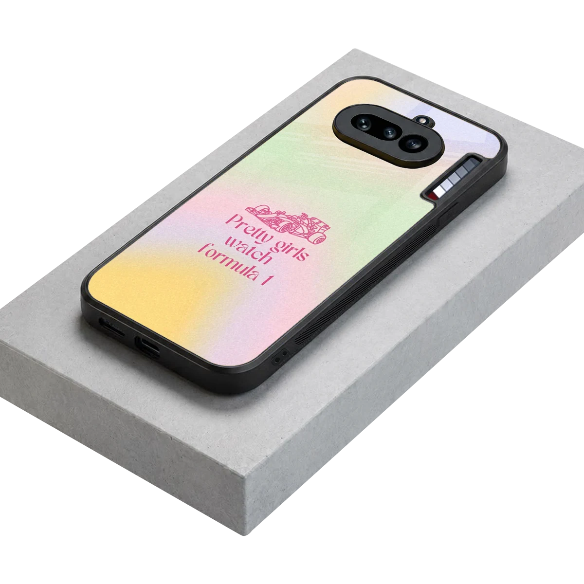 Race Chic stylish phone case for nothing phone 4a | glossy glass and slim fit