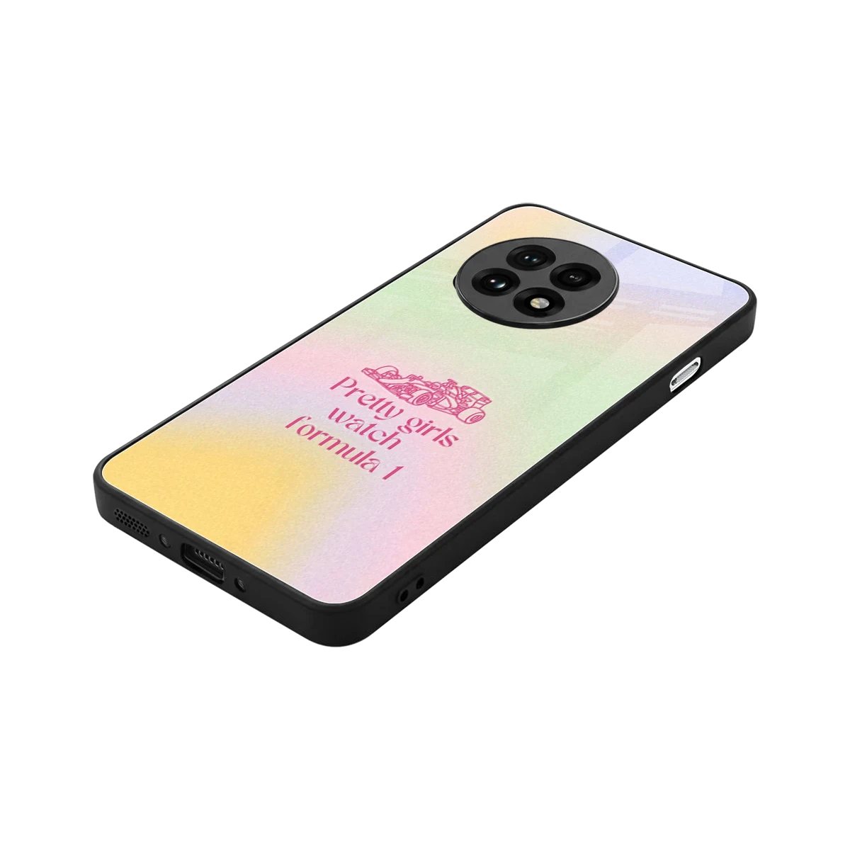 Race Chic stylish phone case for oneplus 13r | glossy glass and slim fit