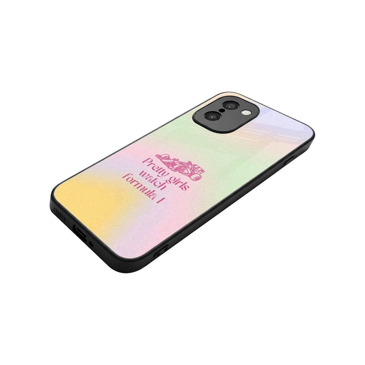 Race Chic stylish phone case for oneplus 15r | glossy glass and slim fit