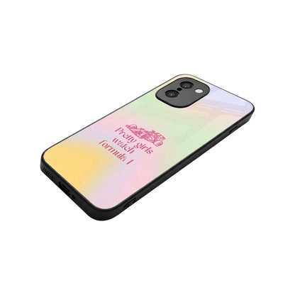 Race Chic stylish phone case for oneplus 15r | glossy glass and slim fit