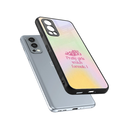Race Chic sleek oneplus nord 2 cover with tempered glass back and TPU edges