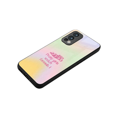Race Chic stylish phone case for oneplus nord 2 | glossy glass and slim fit