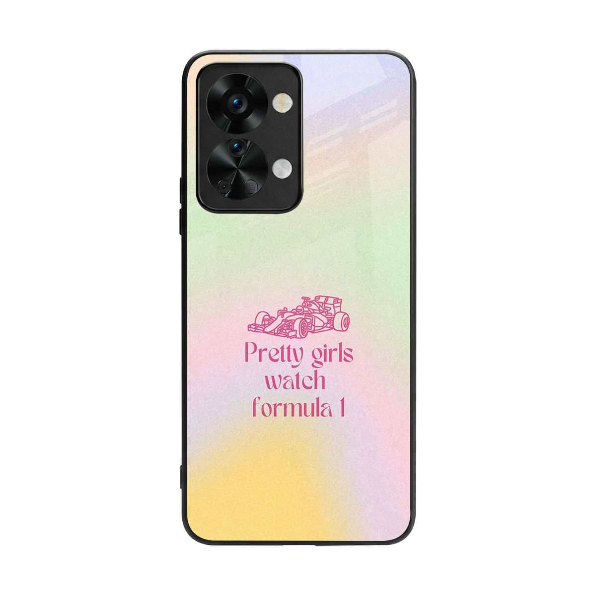 Race Chic back phone cover | glass case for oneplus nord 2t