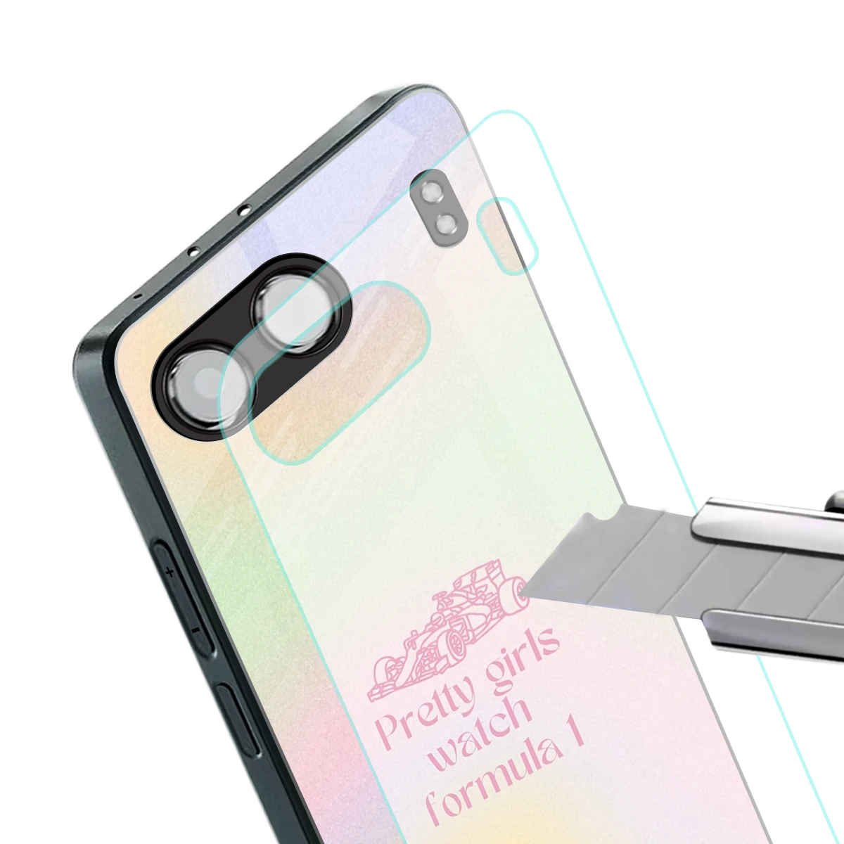 Race Chic stylish phone case for oneplus nord 4 | glossy glass and slim fit