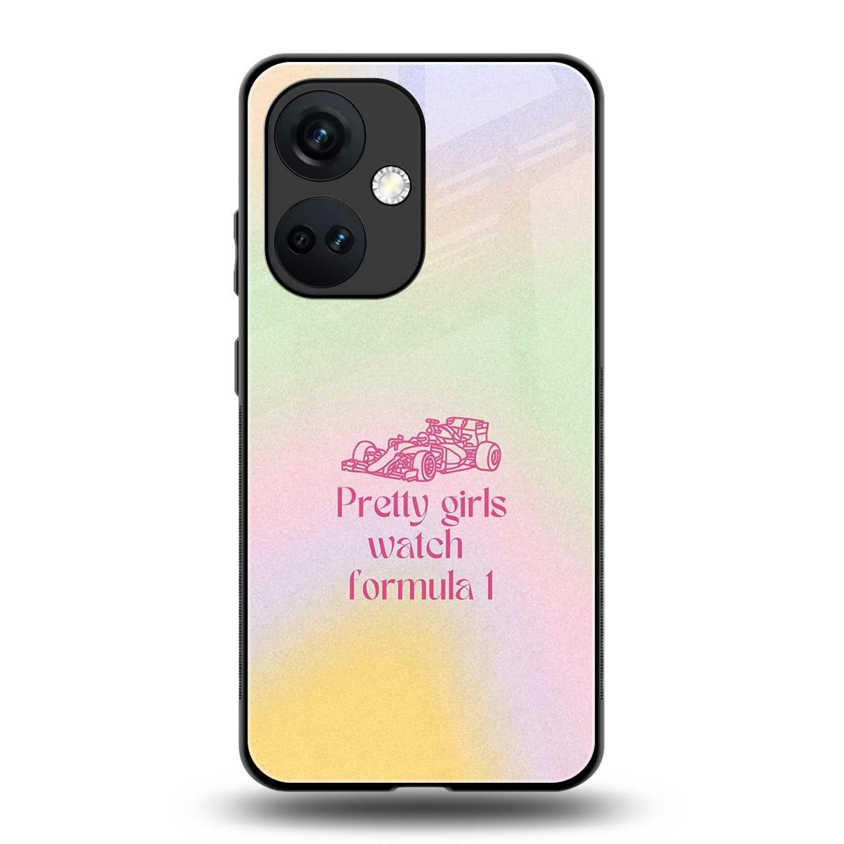 Race Chic back phone cover | glass case for oneplus nord ce 3