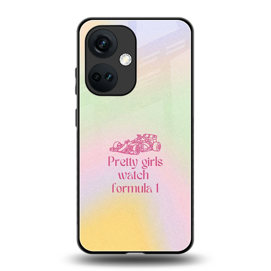 Race Chic back phone cover | glass case for oneplus nord ce 3