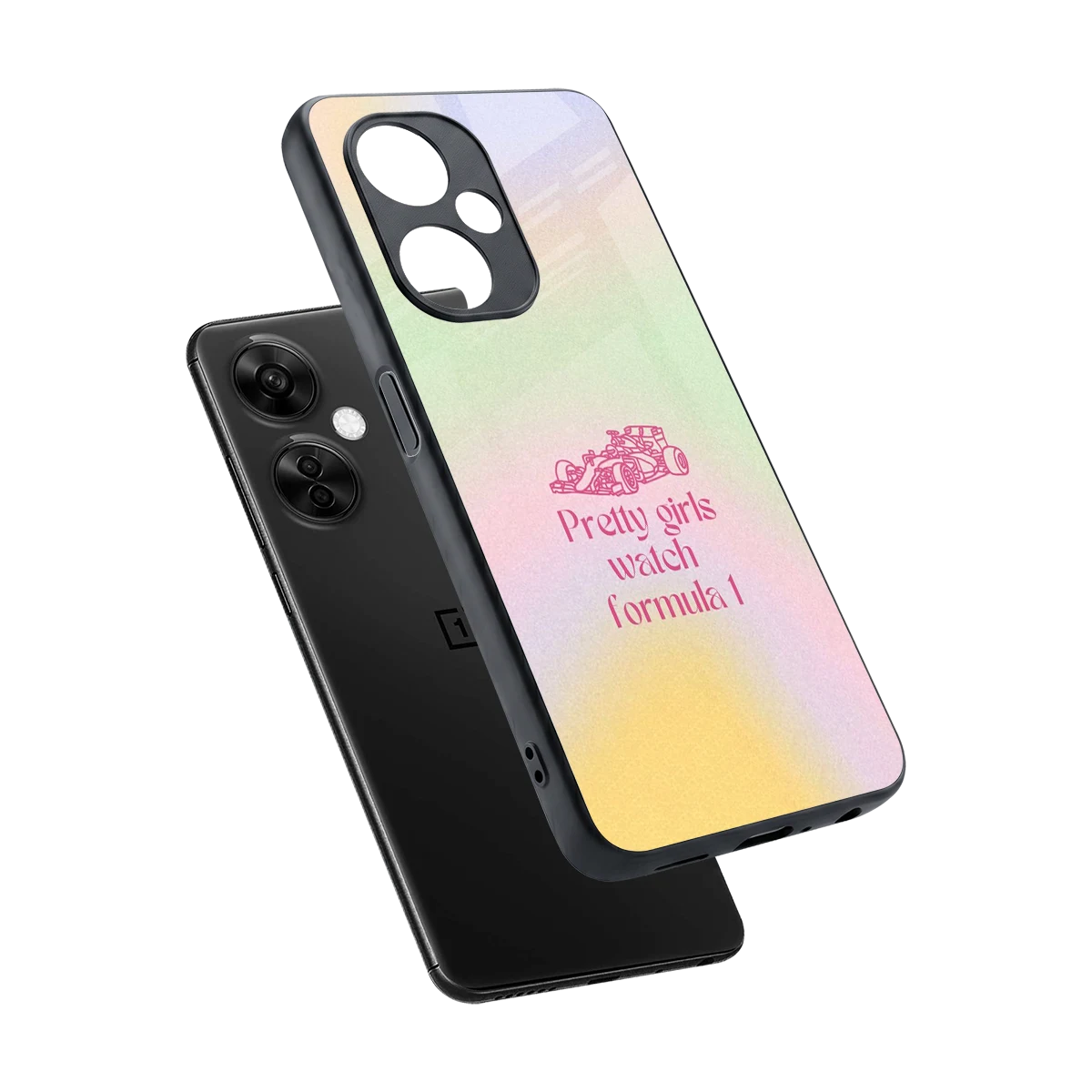 Race Chic sleek oneplus nord ce 3 lite cover with tempered glass back and TPU edges