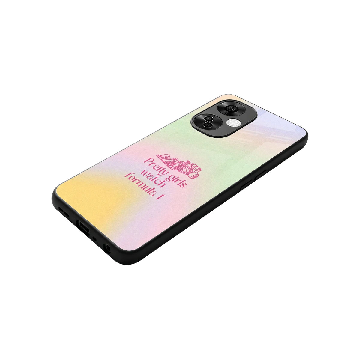 Race Chic stylish phone case for oneplus nord ce 3 lite | glossy glass and slim fit