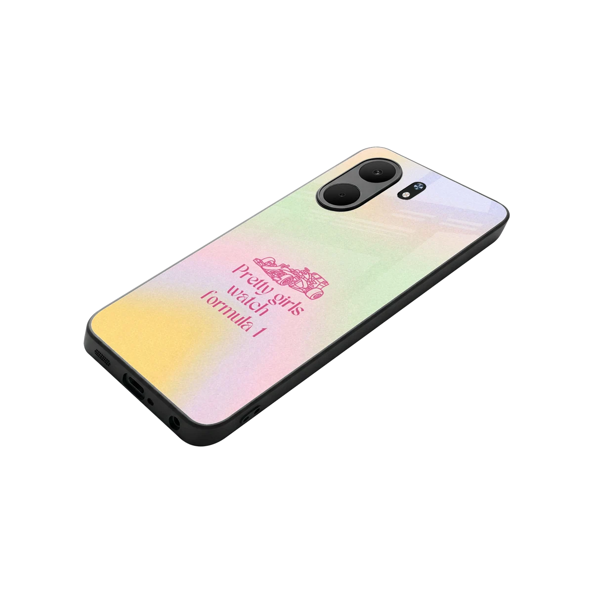 Race Chic stylish phone case for oppo a5x 5g | glossy glass and slim fit