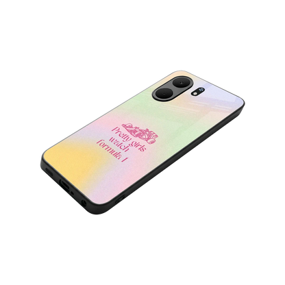 Race Chic stylish phone case for oppo a5x 5g | glossy glass and slim fit