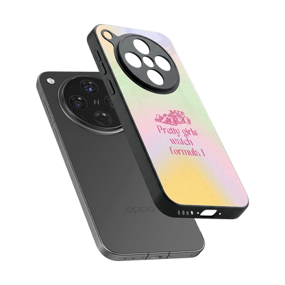 Race Chic sleek oppo find x8 cover with tempered glass back and TPU edges