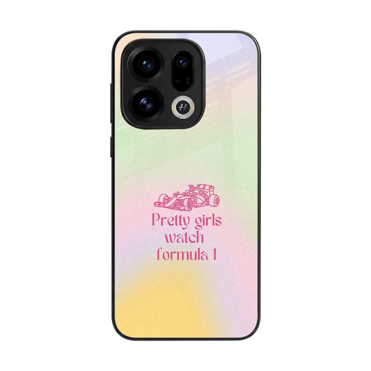 Race Chic back phone cover | glass case for oppo find x9