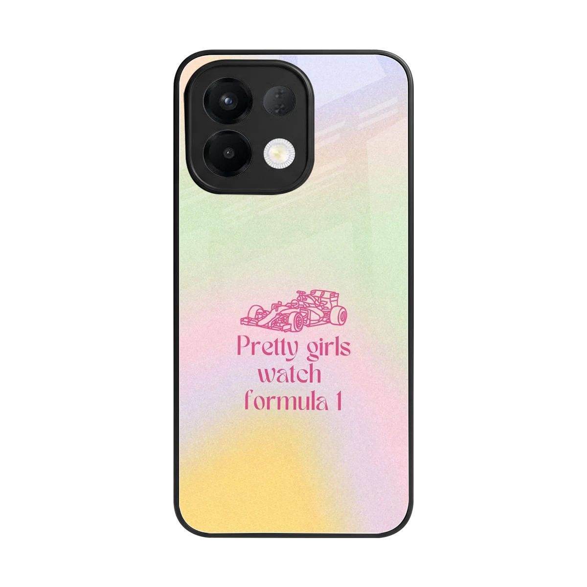 Race Chic back phone cover | glass case for oppo k13 5g