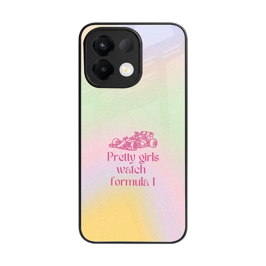 Race Chic back phone cover | glass case for oppo k13 5g