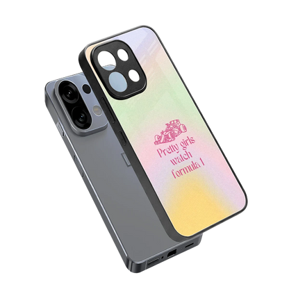 Race Chic sleek oppo k13 5g cover with tempered glass back and TPU edges