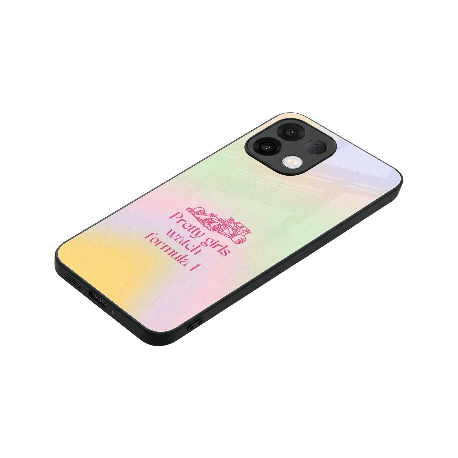 Race Chic stylish phone case for oppo k13 5g | glossy glass and slim fit