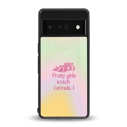 Race Chic back phone cover | glass case for google pixel 6 pro